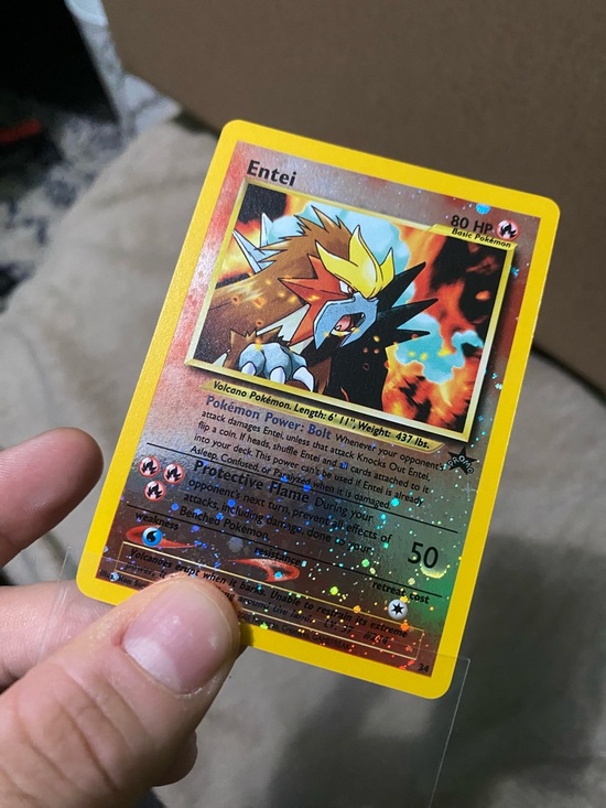 Entei Reverse Holo Pokemon Card - Picture 1 of 4